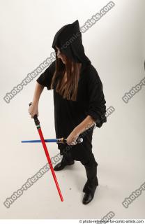 18 2018 01 ANGELIA STANDING POSE WITH LIGHTSABERS